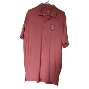 US Open Mens Red White Striped 124th Pinehurst Polo Golf Shirt Size XL